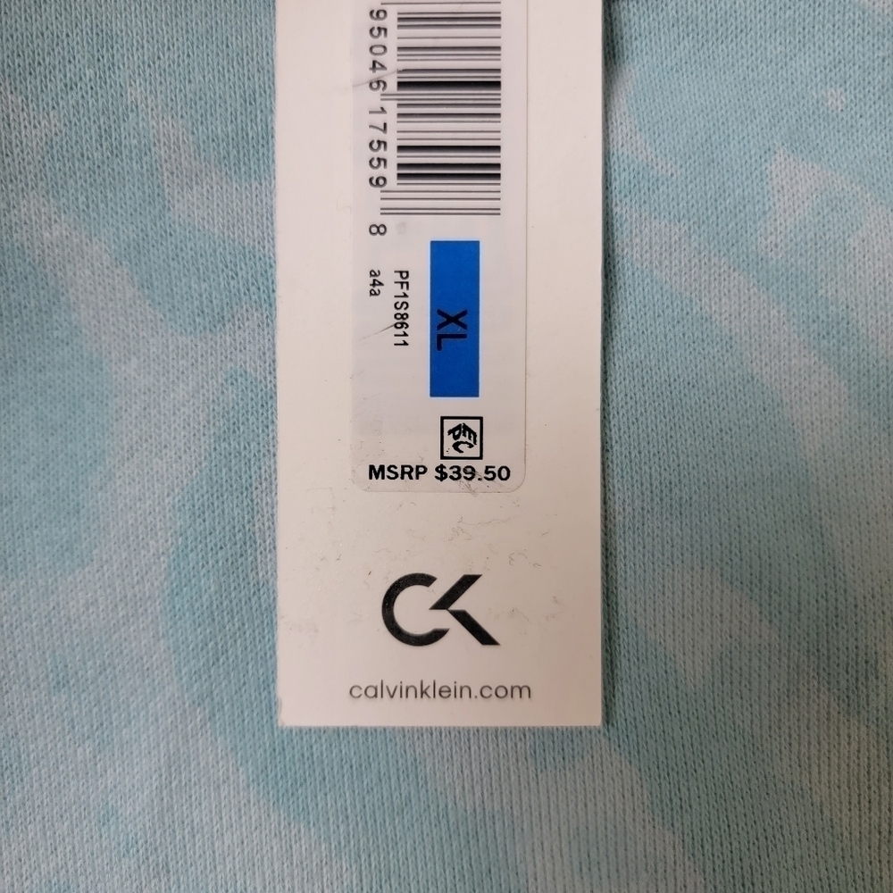 Calvin Klein Performance Blue Leopard Zebra Animal Print Soft Lounge Shorts XL - Picture 4 of 5